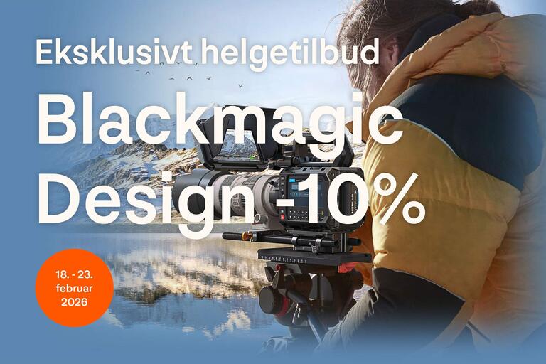 Eksklusiv 10% Blackmagic Design-rabatt